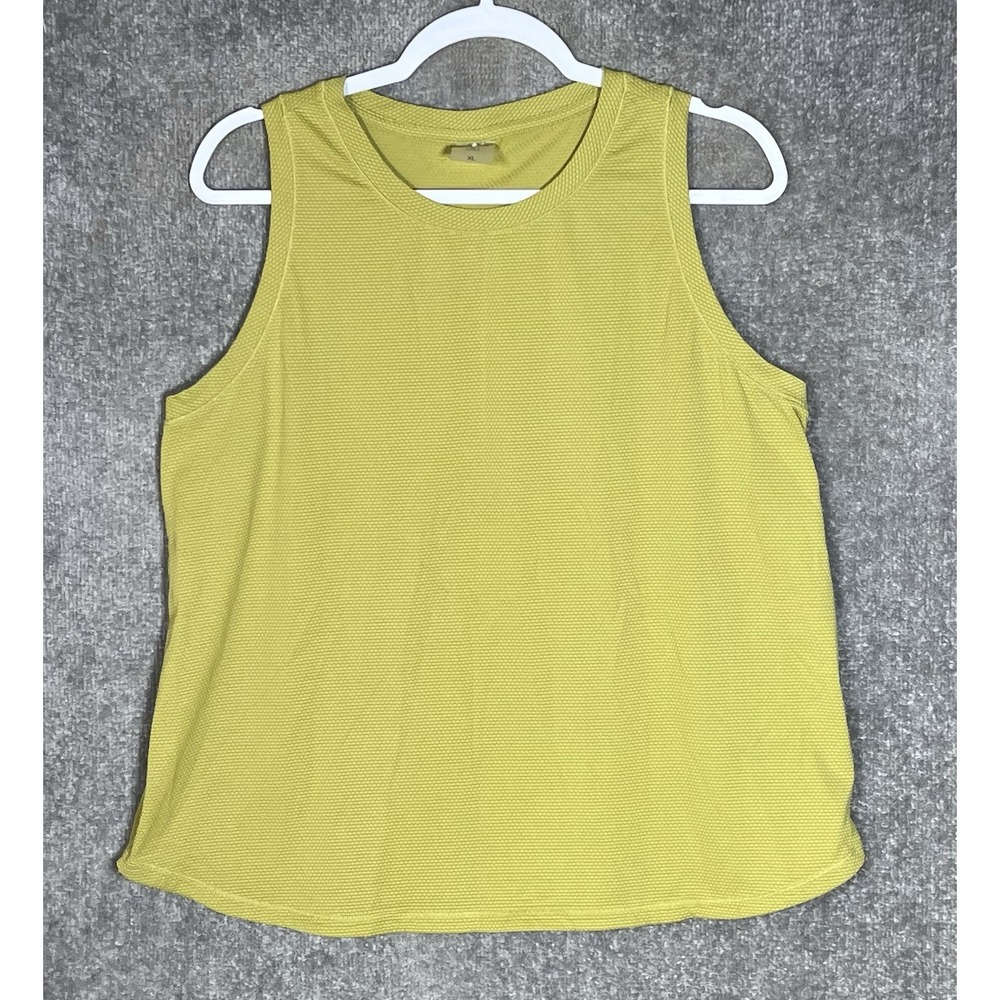 Calia Carrie Underwood Bubble Mesh Tank Top Women Size XL Green Nylon Stretch